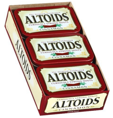 Altoids Curiously Strong Mints, Cinnamon, 1.76oz Per Tin, 6 Tin Pack