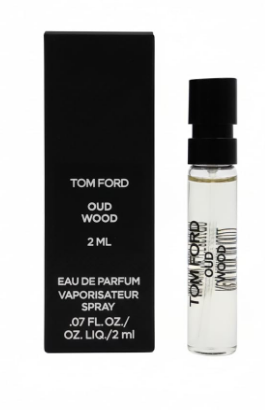 Tom Ford 1 Oud Wood Eau De Parfum EDP Spray Sample Vials .06oz/ 2ml each
