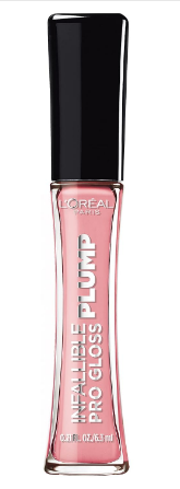 L'Oreal Paris Infallible Pro Gloss Plump Lip Gloss with Hyaluronic Acid, Long Lasting Plumping Shine, Lips Look Instantly Fuller and More Plump, Flush, 0.21 fl. oz.