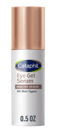 Cetaphil Healthy Renew Eye Gel Serum, Anti-Aging, Peptides, 0.5 fl oz | Under Eye Cream for Dark Circles, Puffiness, Wrinkles, Retinol Alternative Peptide Serum, 24-Hour Hydration, Sensitive Skin