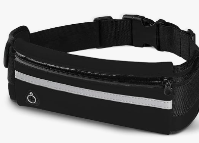 E Tronic Edge Running Belt for Women and Men, Money Belt and Running Fanny Pack, Hiking Fanny Pack, Holder for Cell Phone, Money, and Keys, Adjustable Belt Pouch fits Most Phone and Waist Sizes