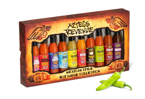 Aztecs Revenge Mexican Style 10 Hot Sauce Variety Pack