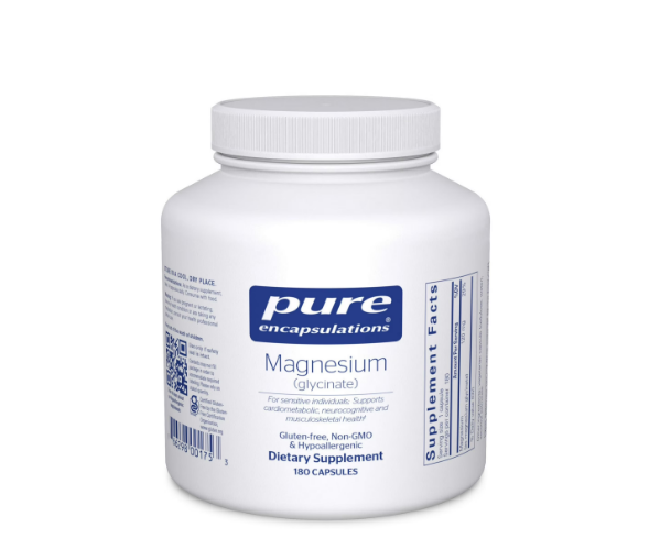 Pure Encapsulations Magnesium Glycinate for Heart Support*, 180 Count