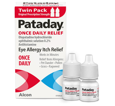 Pataday Once Daily Allergy Eye Drops for Itchy Eyes, 2.5 mL, 2 Pack