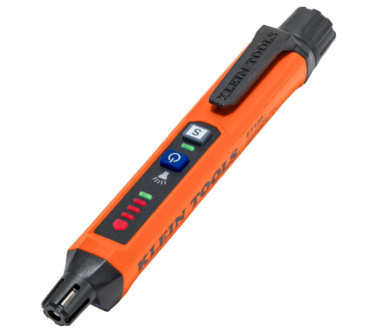 Klein Tools ET190 Gas Leak Detector, Wide Detection Range, Audible and LED Alerts, Slim and Lightweight