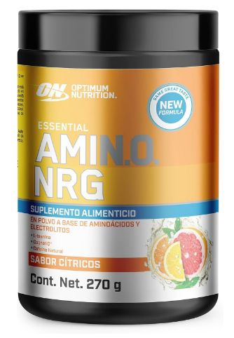 Optimum Nutrition Amino Energy Powder Plus Focus, with BCAA, Electrolytes, and Caffeine, Sunkissed Citrus, 30 Servings (Packaging May Vary)