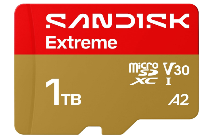 SANDISK 1TB Extreme microSD UHS-I Card - Up to 245MB/s Read Speed and 170MB/s Write Speed, 5.3K Video, 4K UHD Video, high-Performance for Action cams, Drones, Android Devices - SDSQXH9-1T00-GZ6MA